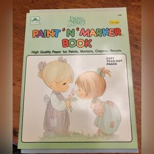 Precious Moments Coloring Book and Paint and Marker Book